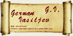 German Vasiljev vizit kartica